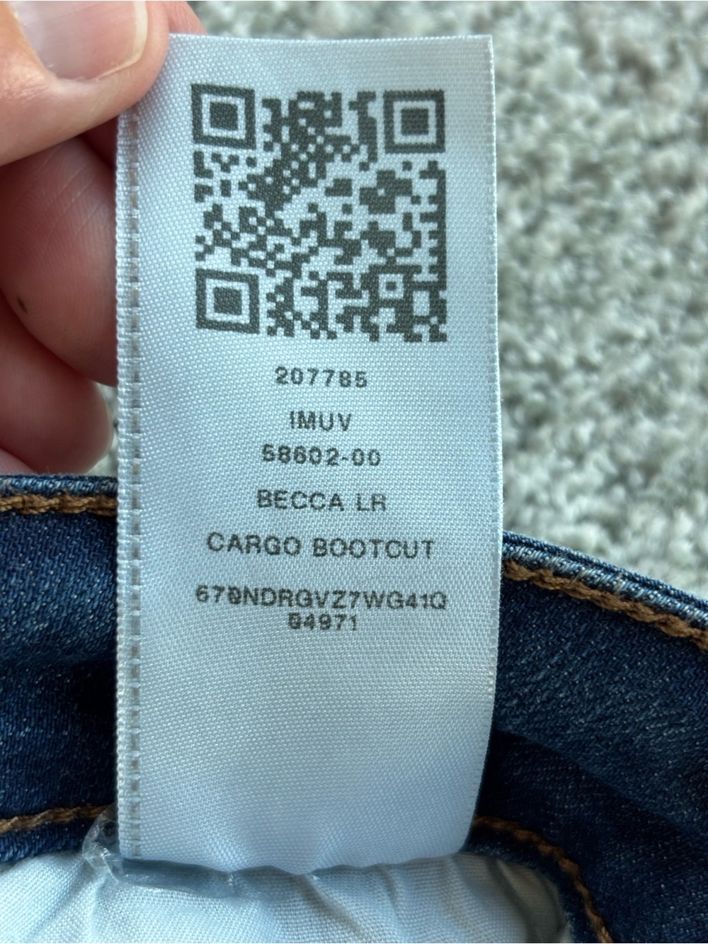 True Religion Becca Cargo Bootcut Jeans 30 Low Rise Y2K Rare Style - Picture 11 of 16